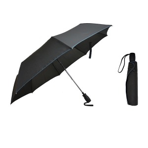 [ARAON] 아라온 3단 완전닫힘 우산 블랙 그린 - ARA701G